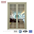 Waterproof aluminum glass doors double entry bathroom doors